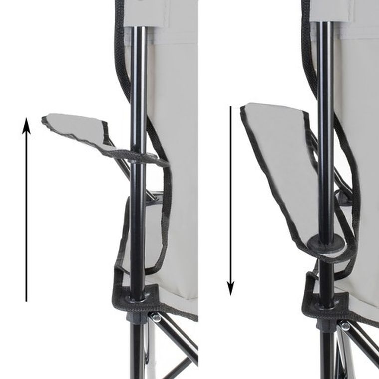 Trizand, krzesło wędkarskie, szare