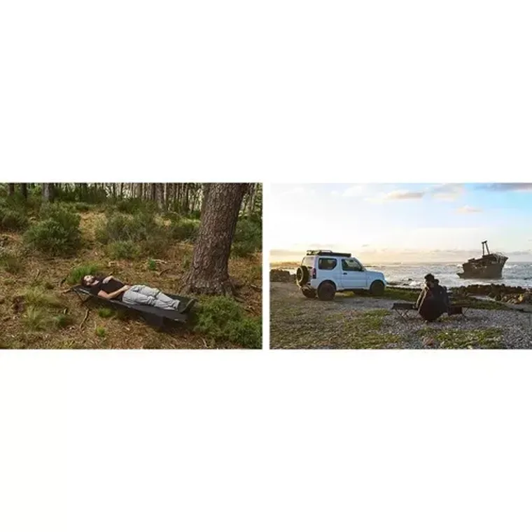 Trizand, łóżko polowe, kanadyjka