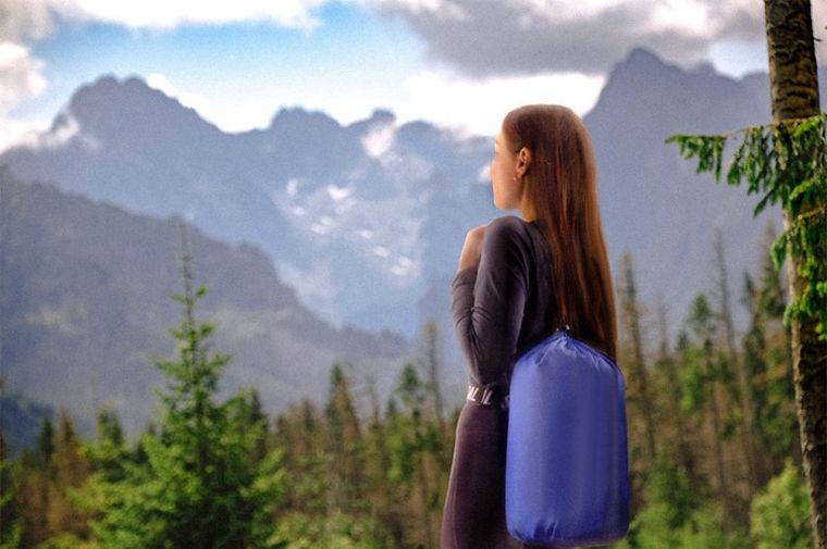 Trizand, śpiwór, niebieski