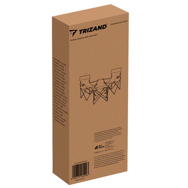 Trizand, stolik wędkarski + dwa krzesła