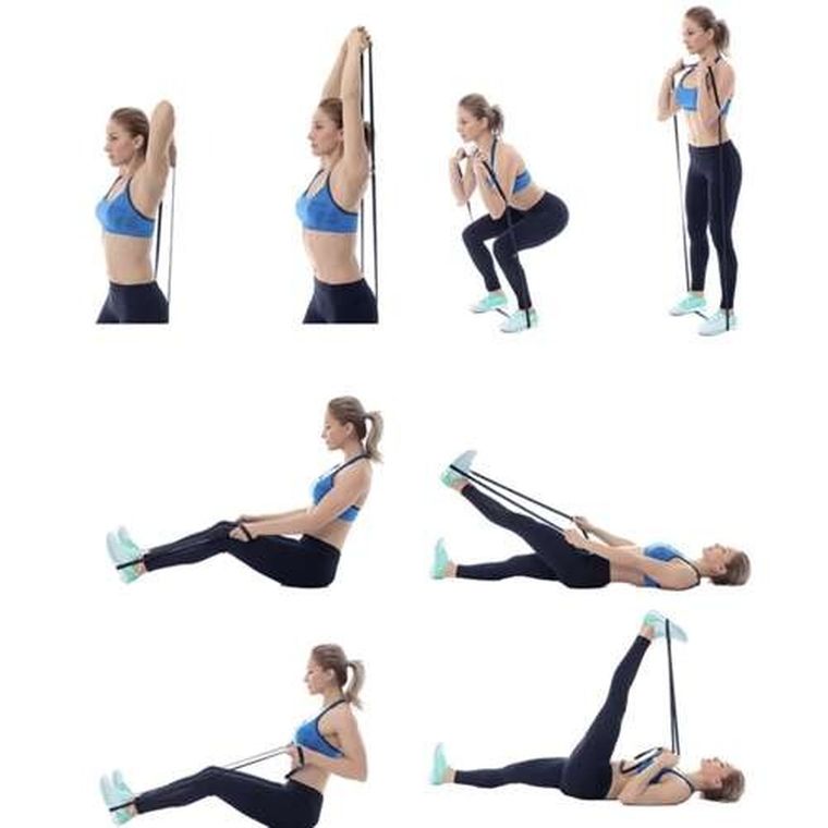 Trizand, zestaw gum do ćwiczeń, 4 szt.