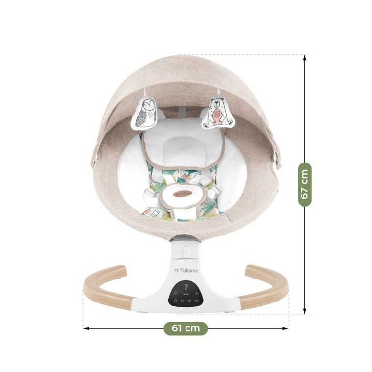 Tulano, Astrid 35, bujaczek leżaczek elektroniczny, beige