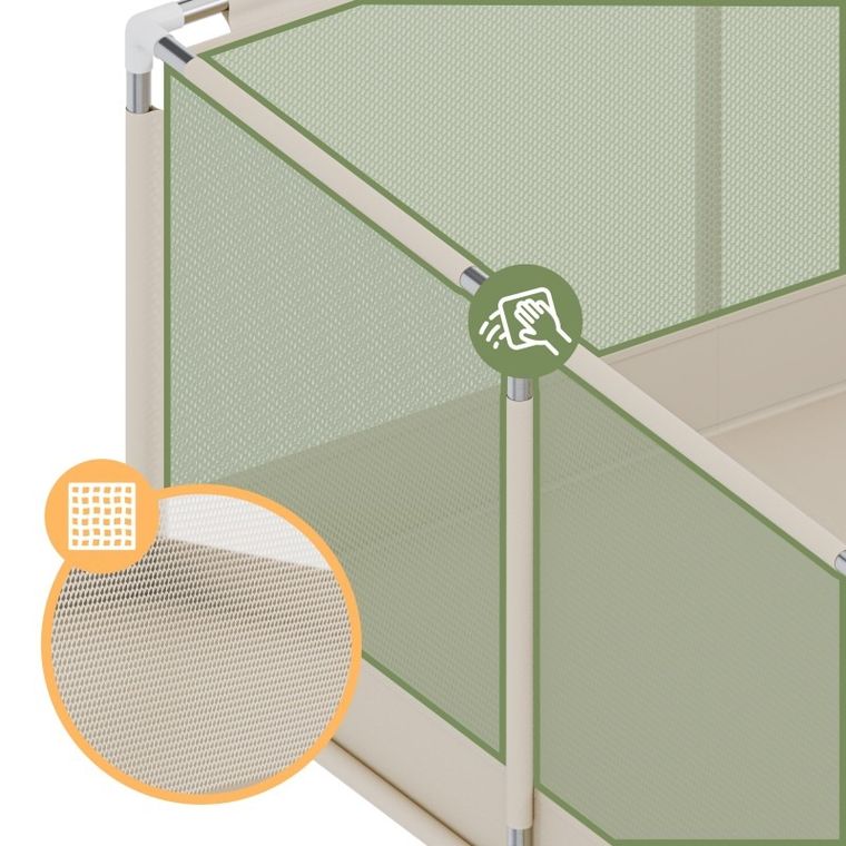 Tulano, Cozy 25, kojec dziecięcy, beige, 150 cm