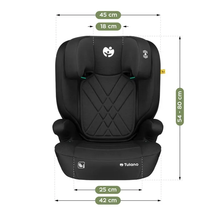 Tulano, Joy 45, fotelik samochodowy, black