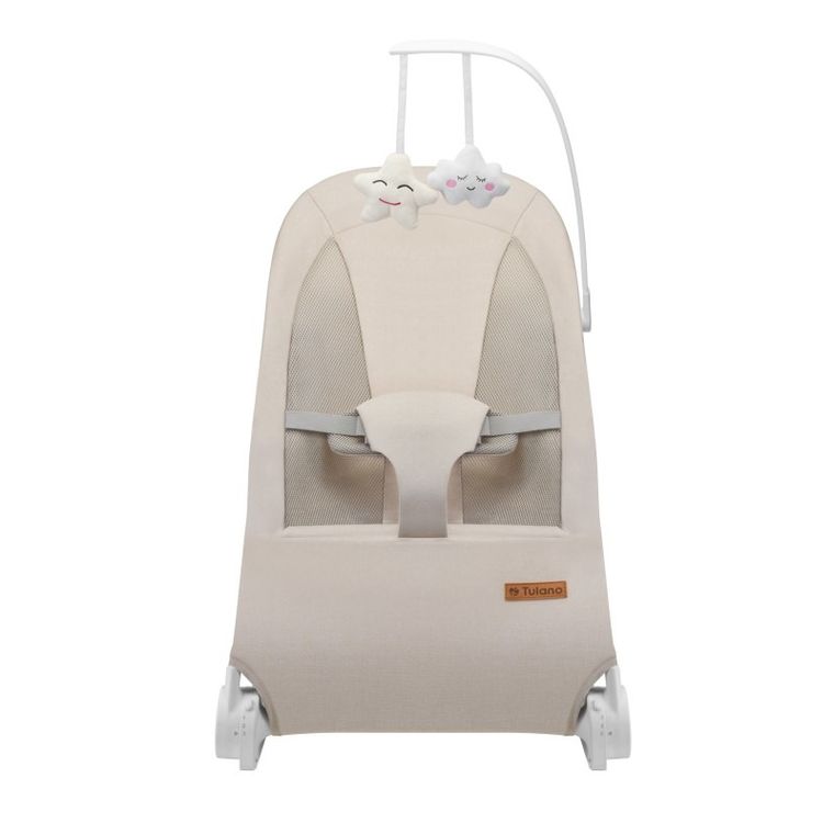 Tulano, Moon 50, leżaczek bujaczek, beżowy