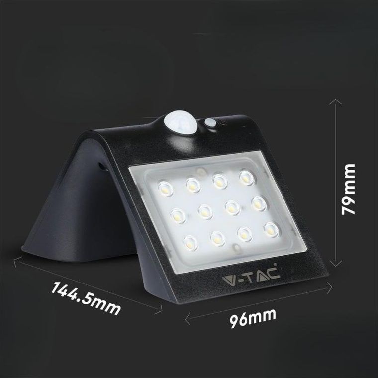 V-TAC, lampa solarna, trójkątna, 1.5W