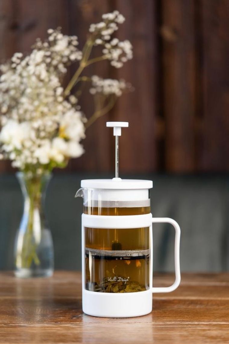 Vialli Design, Senso, zaparzacz do kawy i herbaty, biały, 1000 ml