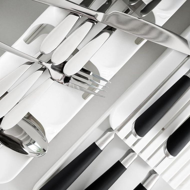 Vilde, organizer do szuflady na sztućce, biały, 39-11.5-5.5 cm