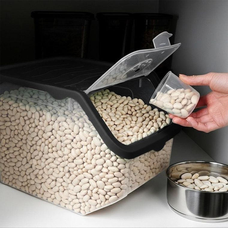 Vilde, pojemnik na warzywa i owoce, z pokrywką, przezroczysty, 12 l