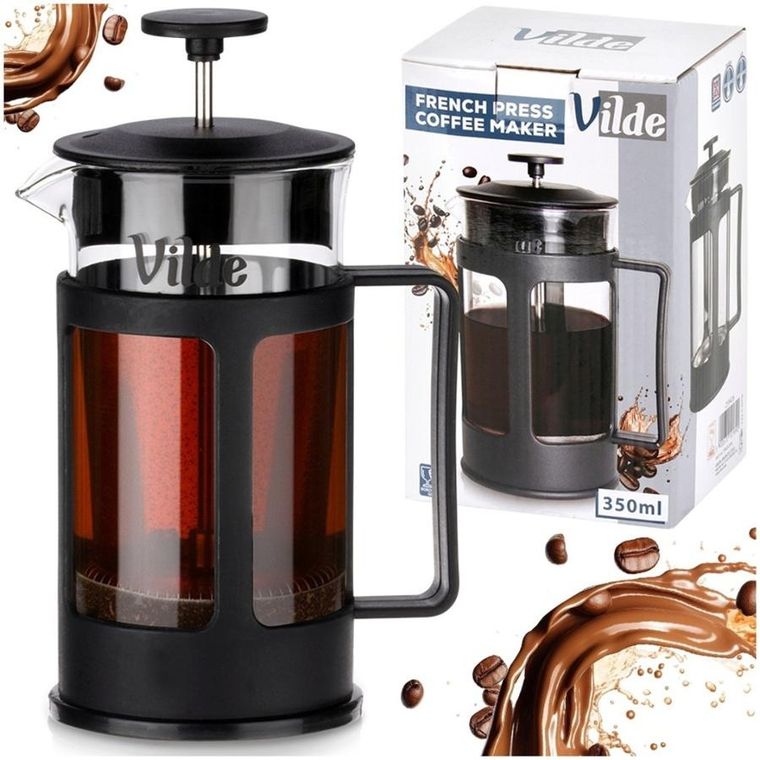 Vilde, zaparzacz tłokowy, do kawy i herbaty, szklany, 350 ml