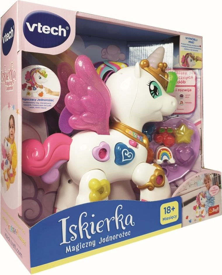 Vtech, Iskierka, Magiczny jednorożec, zabawka interaktywna