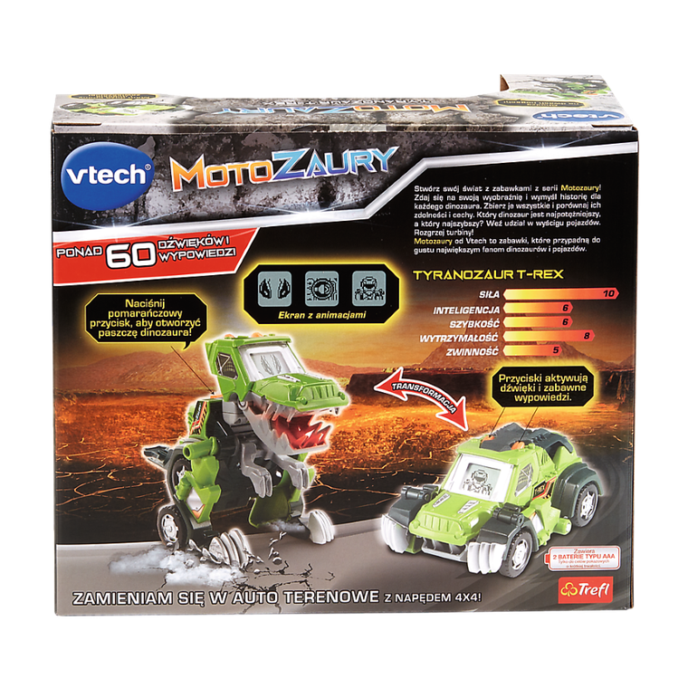 Vtech, Motozaury, Tyranozaur T-Rex, pojazd transformujący