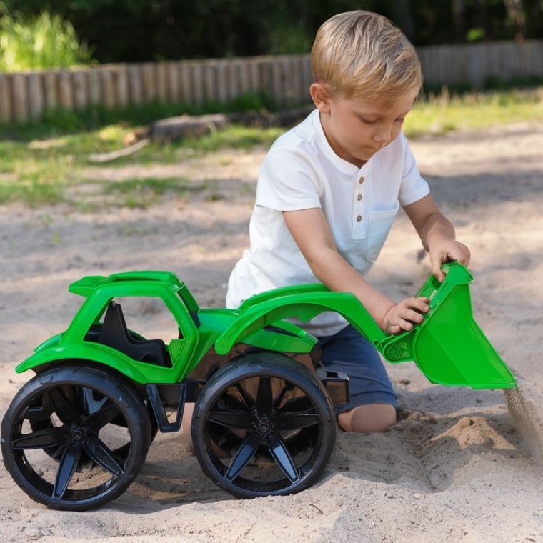 Wader, Maximus, spychacz, zielony, 68 cm