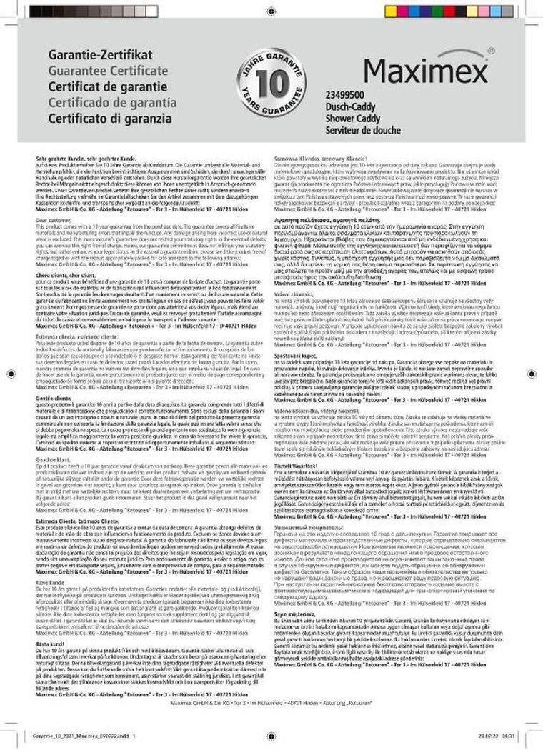 Wenko, Milo, koszyk łazienkowy, do montażu na baterii wannowej