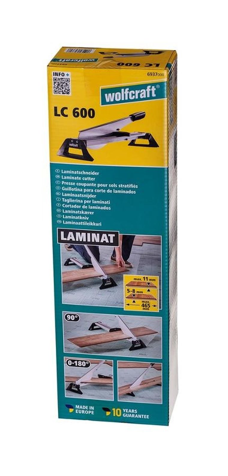 Wolfcraft, gilotyna do paneli, laminowane, LC 600
