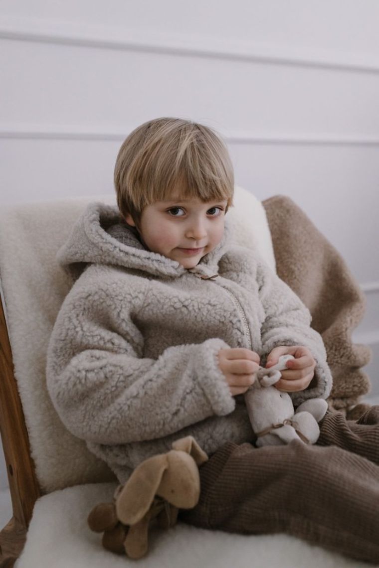 Zaffiro, Nevada, koc wełniany, 75-100 cm, beige