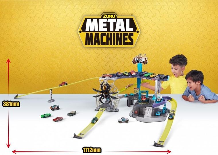 Zuru, Metal Machines, tor samochodowy, Atak Pająka