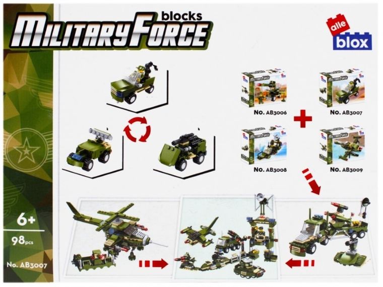 Alleblox, wojsko, klocki konstrukcyjne