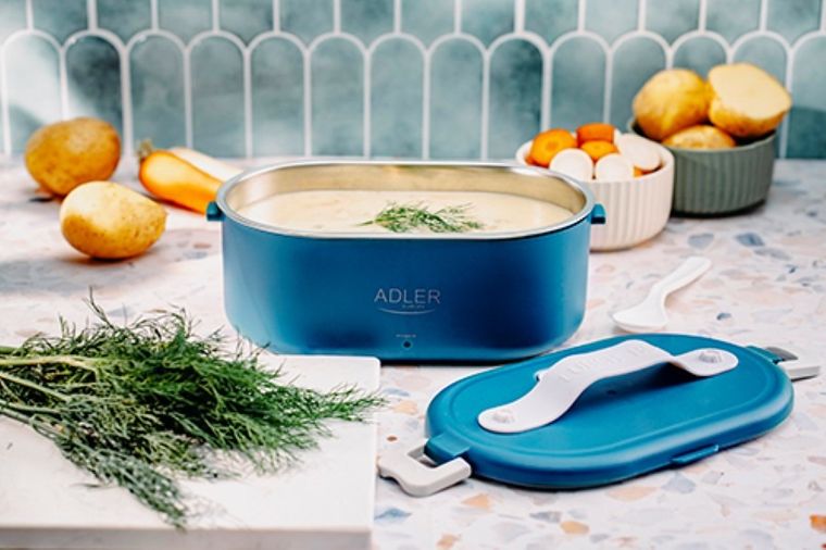 Adler, metalowy pojemnik na żywność, podgrzewany