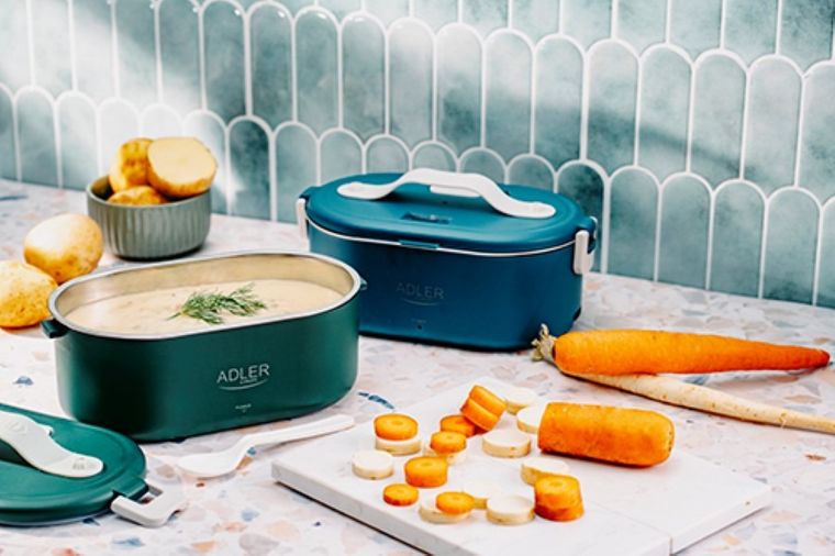 Adler, metalowy pojemnik na żywność, podgrzewany