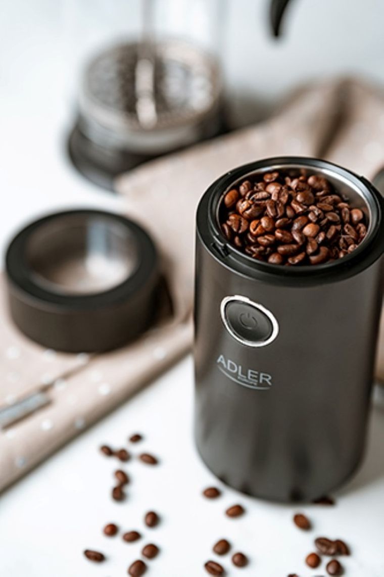 Adler, młynek do kawy, czarno-srebrny, AD 4446