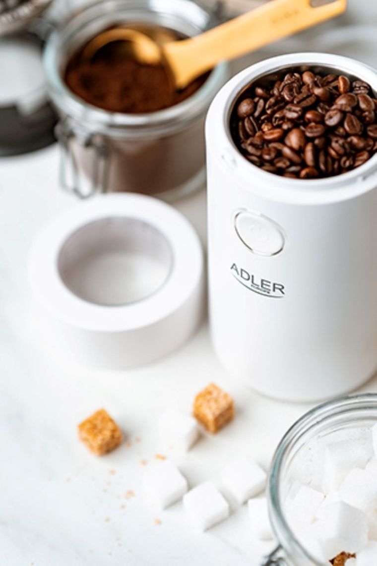 Adler, młynek do kawy, white/silver, AD 4446