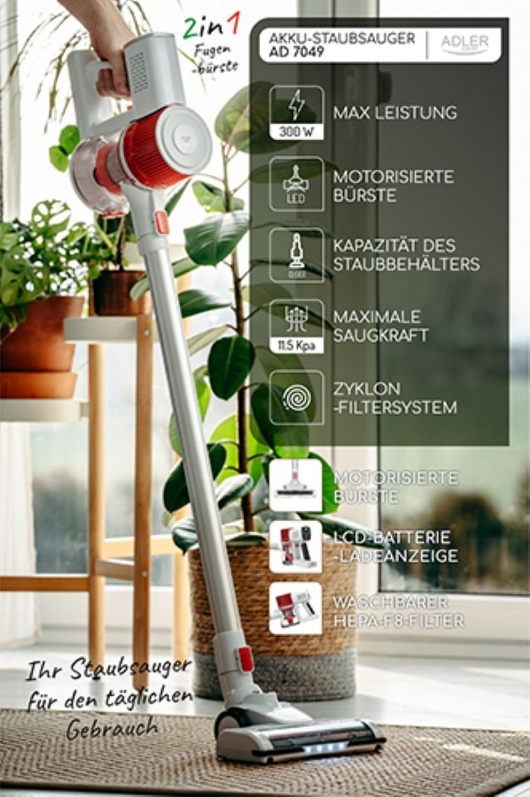 Adler, odkurzacz pionowy