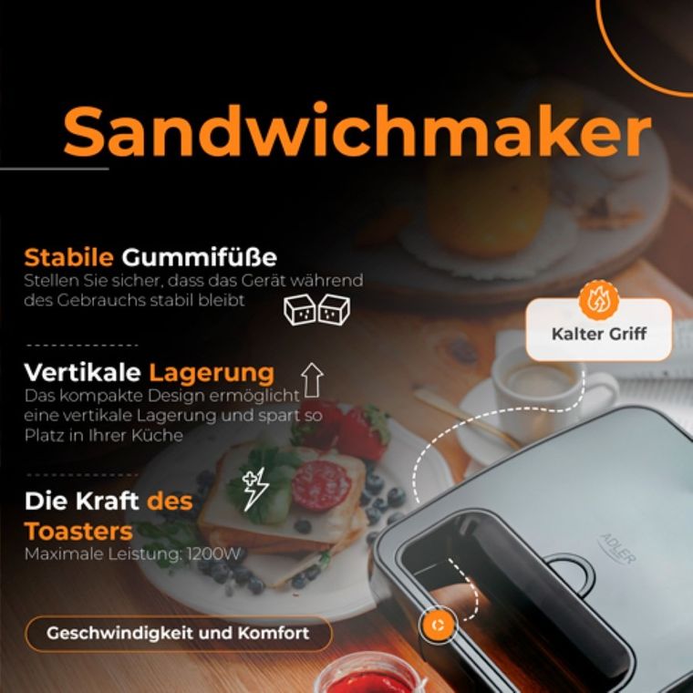 Adler, opiekacz do kanapek