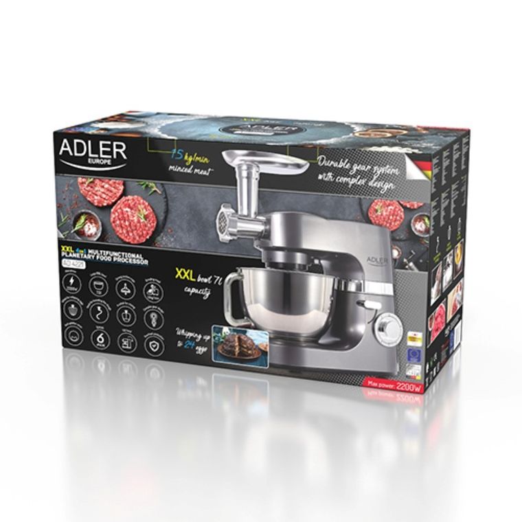 Adler, robot planetarny, 2200W, 7L 4w1, AD 4221