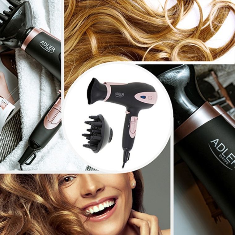 Adler, suszarka, 2200W ION, AD 2248 czarny