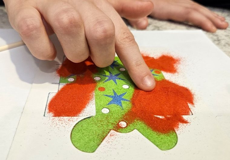 Alexander, Piaskowe Malowanki, Ozdoby na Choinkę: Ciastek, zestaw kreatywny