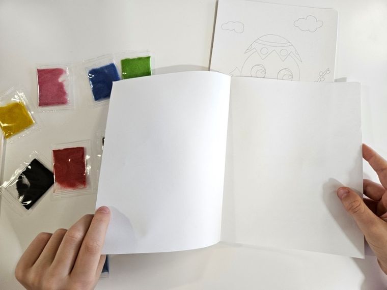 Alexander, Piaskowe malowanki, wielkanocny kurczaczek i zajączek, zestaw artystyczny