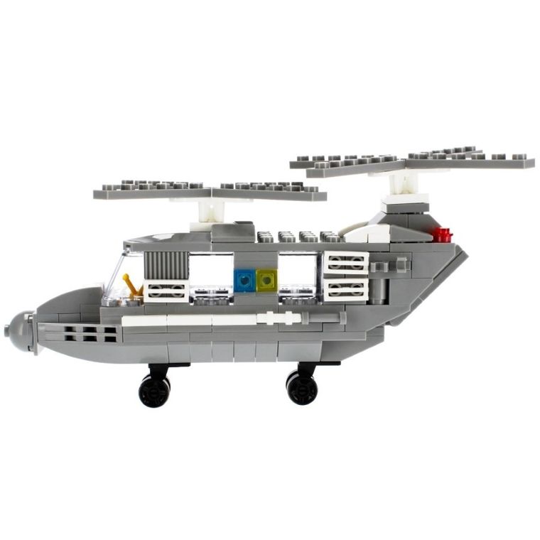 Alleblox, helikopter wojskowy, klocki konstrukcyjne, 179 elementów