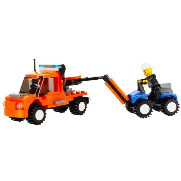 Alleblox, pojazd holowniczy, klocki konstrukcyjne, 124 elementy