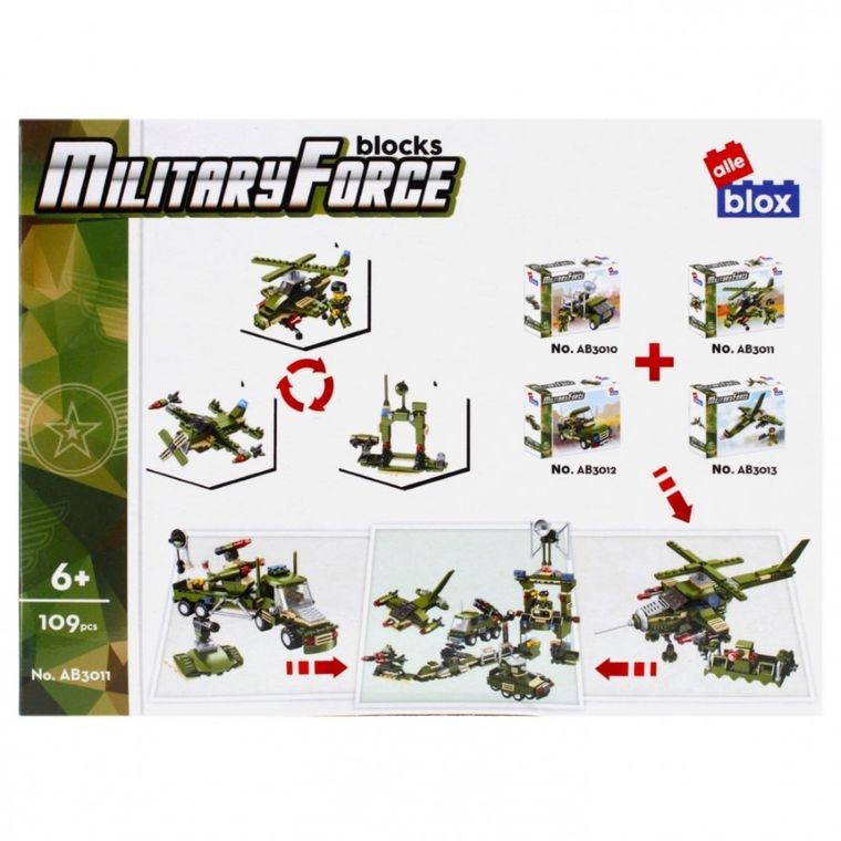 Alleblox, wojsko, klocki konstrukcyjne