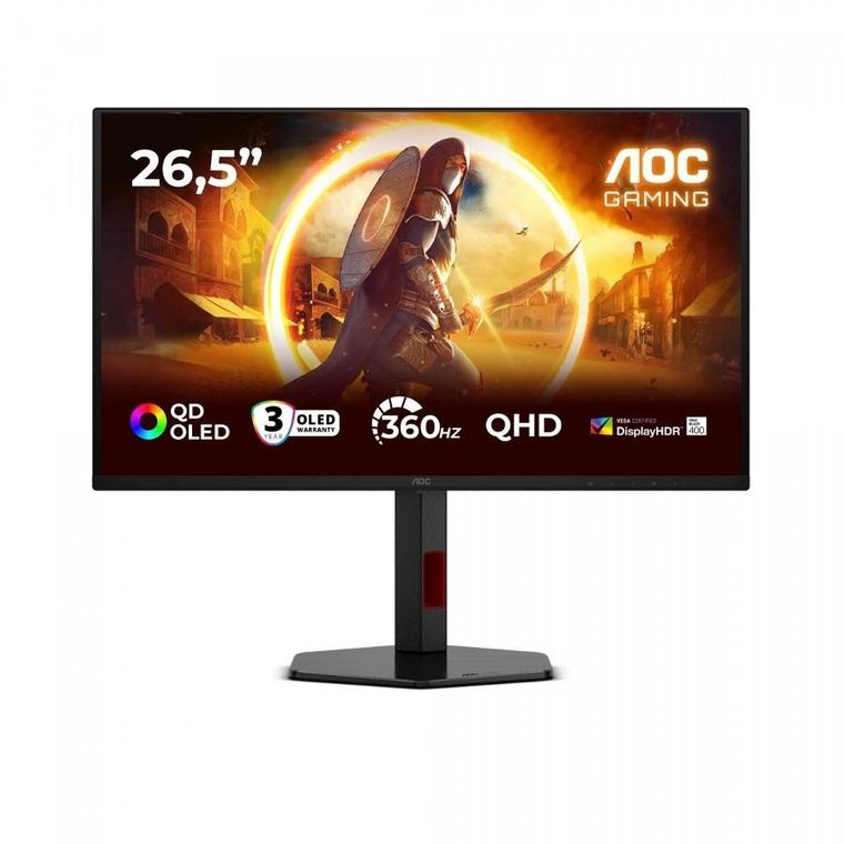 Aoc, monitor, 26.5" Q27G4SDR QD-OLED 360Hz HDMIx2 DP Pivot