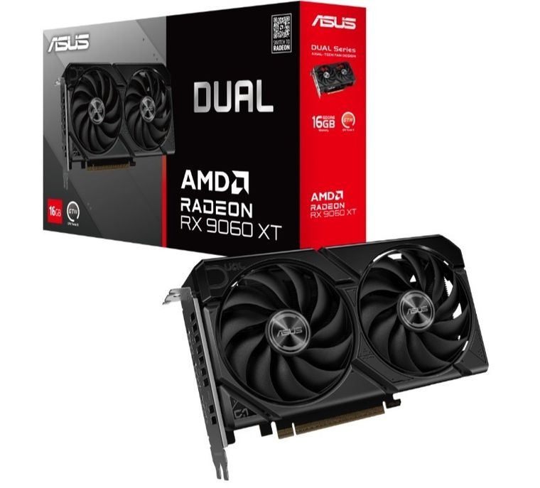 Asus, karta graficzna, Dual Radeon RX 9060 XT 16GB GDDR6 DUAL-RX9060XT-16G