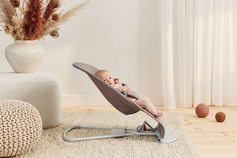 BabyBjörn, Bliss Woven, leżaczek, sand grey