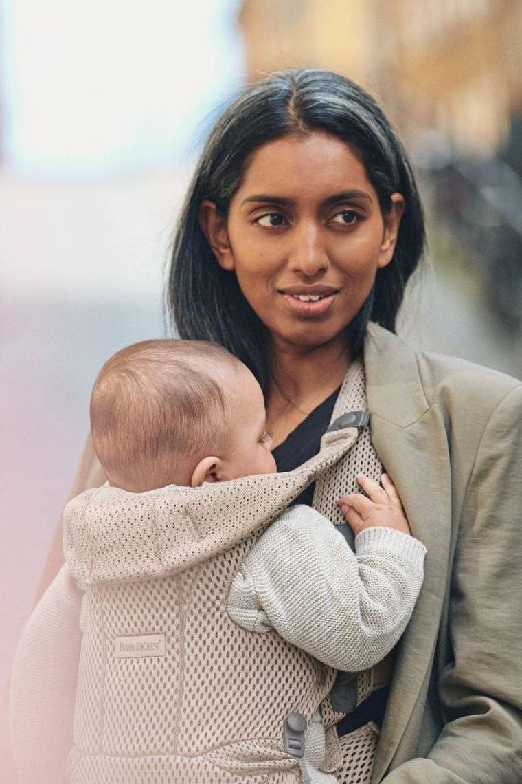 BabyBjörn, Move 3D Mesh, nosidełko, szary beż