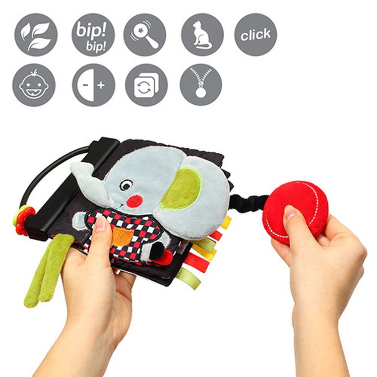 BabyOno, C-More, Dream Team, książeczka sensoryczna