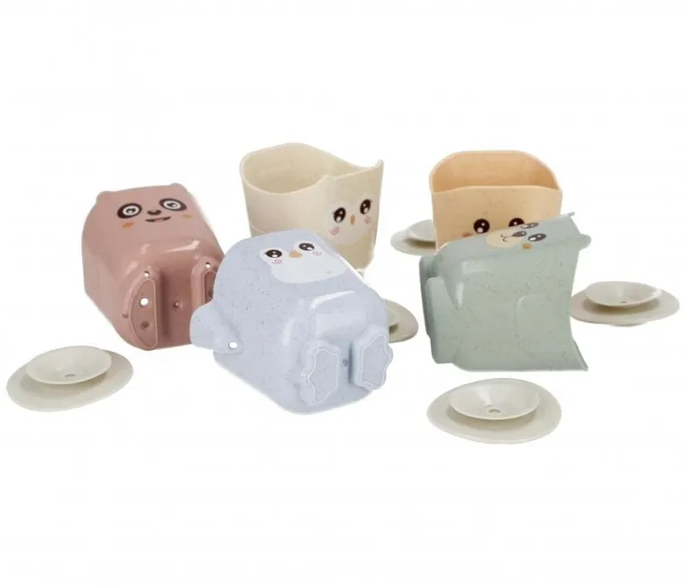 Bam Bam, Zwierzątka, kubeczki z przyssawkami, zabawka do kapieli