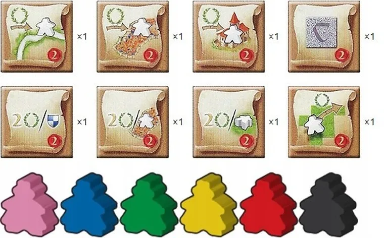 Bard, Carcassonne Big Box 6, gra strategiczna + 11 dodatków