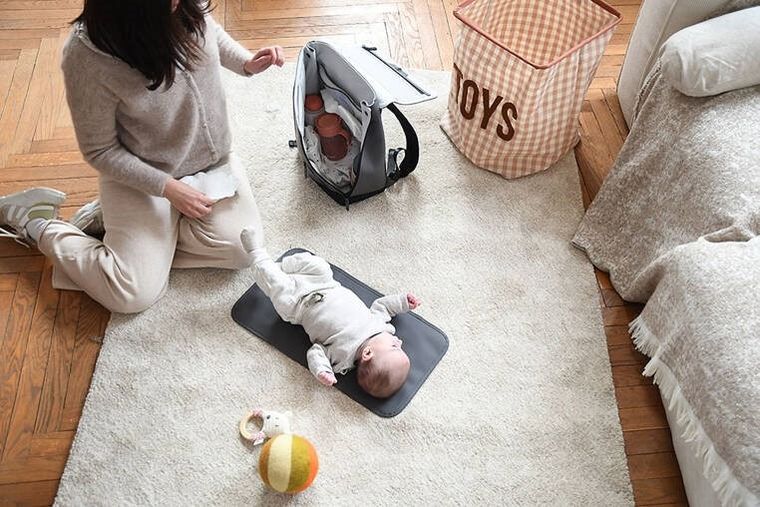 Beaba, Oslo, plecak dla rodzica, do wózka, Mineral Grey