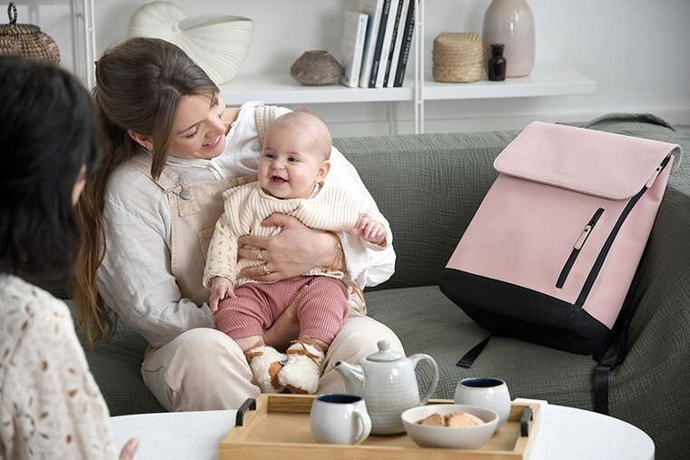 Beaba, Oslo, plecak dla rodzica, do wózka, Vintage Rose