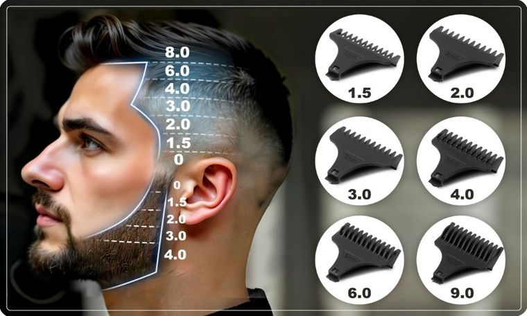 Berdsen, Barber, maszynka do strzyżenia włosów, złota, BD-261