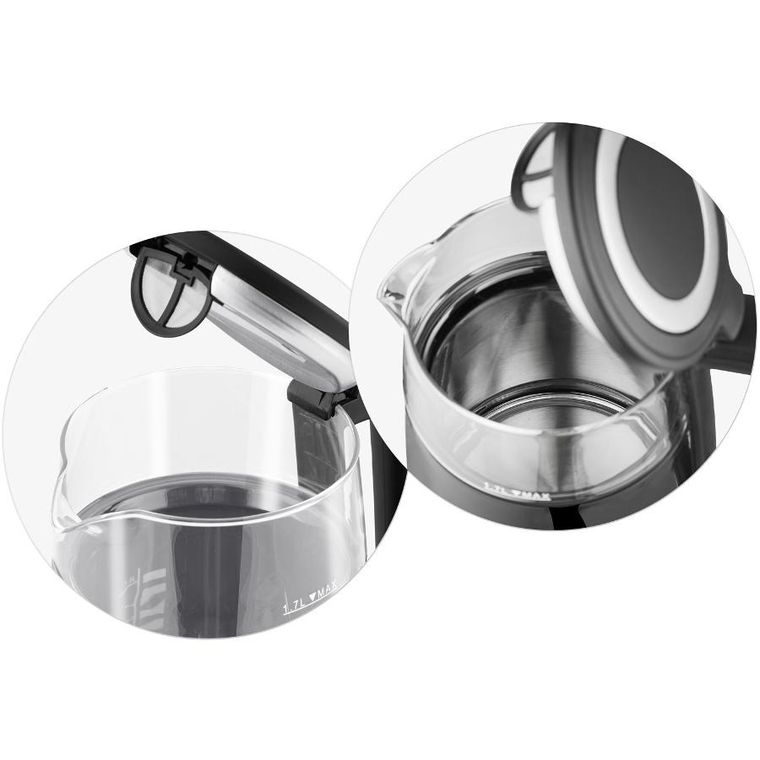 Berdsen, czajnik elektryczny, czarny, 1,7l, BD-707