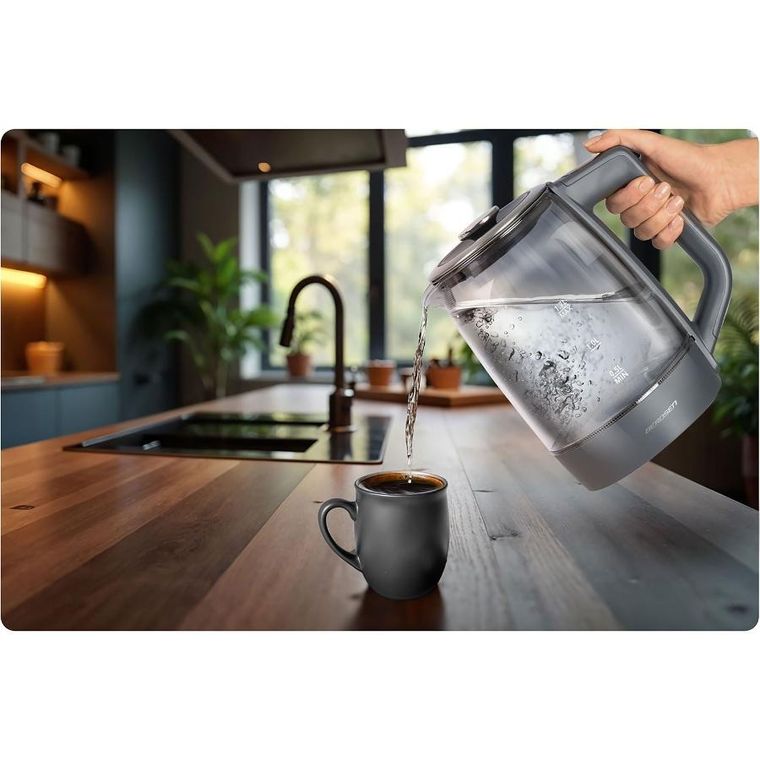 Berdsen, czajnik elektryczny, szklany, 1.7l, BD-711