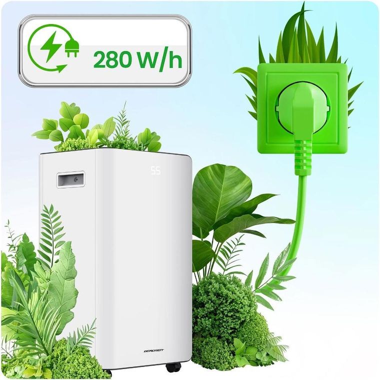 Berdsen, osuszacz powietrza kompresorowy, pochłaniacz wilgoci, 20l/24h, higrostat, biały, BD-532