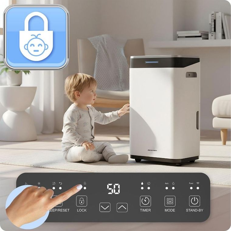 Berdsen, osuszacz powietrza kompresorowy, pochłaniacz wilgoci, 25l/24h, higrostat, biały, BD-533