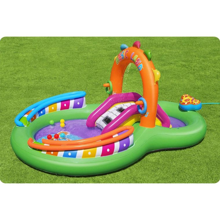 Bestway, Sing 'N splash, plac zabaw, dmuchany, 295-190-137 cm